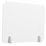 HOMSFOU Schreibtisch Sichtschutzwand aus Kunststoff Spritzschutz für...