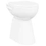 vidaXL Hohe Spülrandlose Toilette für Größere Menschen Senioren...