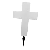 SUPVOX Solarkreuzlicht Leuchten Kreuz für außen auf Grabkerzen für...