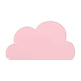 6 Stück Silikon-Platzsets in Wolkenform, tragbares Tischset zum Füttern...