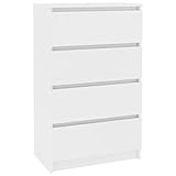 vidaXL Sideboard, Kommode mit viel Stauraum, Schrank mit 4 Schubladen,...