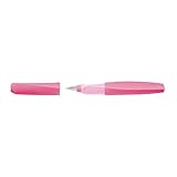 Pelikan Twist Füllhalter, Berry Pink, Ergonomischer Griff für Links- und...