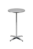 METRO Professional Outdoor Bistrotisch 3in1 Narni, Aluminium, Ø 60 cm,...