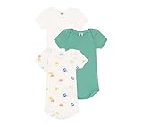 Petit Bateau Unisex Baby A0CX6 Wir Kurzarm-Bodys, Variante 1, 3 Jahre (3er...