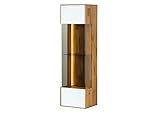 MASSIVMOEBEL24.DE Hängevitrine Eiche 37x32x130 Wien, Farbe:Natur...