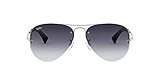 Ray-Ban Unisex Rb 3449 Sonnenbrille, Silber (Gestell: Silber, Gläser: Grau...