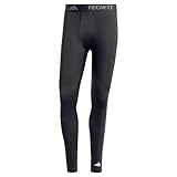 adidas Men's TECHFIT COMPRESSION TRAINING LONG TIGHT, Black, L