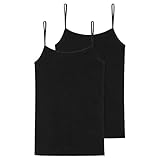 Schiesser Damen Top Spaghettitop 2er Pack Doppelpack 95/5-174388, Größe...