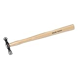 Dapetz ® Hickory-Kugelhammer, geschmiedeter Stahlkopf, Hickory-Schaft, 113...