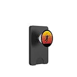 Badminton Retro Vintage Sunset PopSockets PopWallet für MagSafe