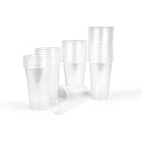 Inoverse 50 Stück Plastikbecher Trinkbecher, 0,3 L Transparent...