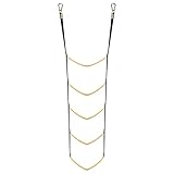 5 Stufen Bootsleiter Marine-Strickleiter, Kletterhilfe für Jagd...