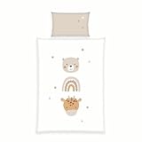 Herding babybest Little Friends Bettwäsche, Kopfkissenbezug 40 x 60 cm mit...