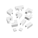D-Line 1,6 x 1,6 cm Kabelrennbahn-Zubehör, Multipack, 11 Stück, Weiß