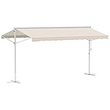 Outsunny Standmarkise Markise 4,5 x 3,4m Terrassenüberdachung...