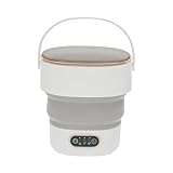 VonVVer Tragbare Mini-Waschmaschine faltbar 13L, Mobile Waschmaschine mit 3...