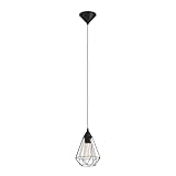 EGLO Pendellampe Tarbes, 1 flammige Vintage Pendelleuchte im Retro Look,...