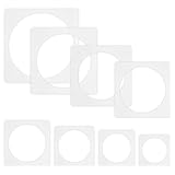 8 Stück Kreisschablonen zum Zeichnen, 6-24cm Kreisschablonen in...