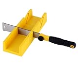 4-in-1-Gehrungskasten und Säge-Set, schlagfester Kunststoff,...