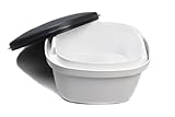 Tupperware Thermo-Duo Siebservierer 2,25 L schwarz weiß Warmhalten Warmie...