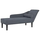 vidaXL Chaiselongue, Indoor Lounge Sofa mit Kissen, Gepolsterte Recamiere...