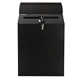MUXHEL 22 x 6.5 x 29cm Briefkasten Anthrazit, Briefkasten mit Zeitungsfach,...