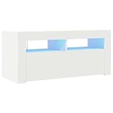 vidaXL TV Schrank mit LED-Leuchten Lowboard Fernsehschrank Fernsehtisch...