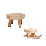 AOTISBAO Kleiner Pflanztopf aus Massivholz, für den Garten, 14 cm,...