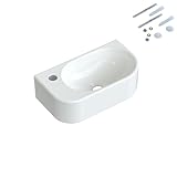 Waschbecken Handwaschbecken für Bad Gäste wc 40x21,5x10,5 cm oval eckig...