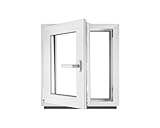 Fenster Kellerfenster Kunststofffenster Kunstoff weiß BxH 50 x 50 cm DIN...