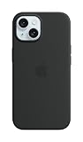 Apple iPhone 15 Silikon Case mit MagSafe – Schwarz ​​​​​​​