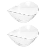 TOYANDONA 2 Stück Kreative Sojasaucenschalen aus Transparentem Glas...