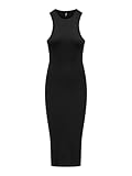 ONLY Damen Figurbetontes Bodycon-Kleid Geripptes Midi Dress Ärmellos,...