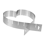 Beatifufu Verstellbarer Herz Tortenring aus Verstellbare Backform für...
