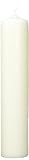 Rayher 3140396 Stumpenkerze, creme, rund, Länge 30 cm, 6 cm ø,100%...