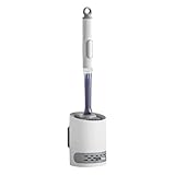 Muuookka Nachfüllbare WC-Bürste mit Reinigungsmittel, Wandmontage, Langer...
