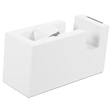 COMPUKAS Kleiner Klebebandspender Weiß Tragbar Praktisch Schreibtisch Tape...