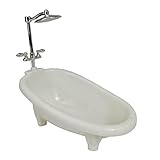 Sharplace Miniatur Badewanne, 1:12 Puppenhaus Zubehör, Holz Mini...