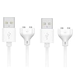 Swiixxer 2 Magnetische USB-DC-Ladekabel, 0,8 M Ladekabel für...