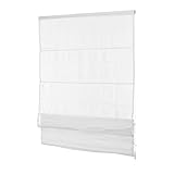 Ventanara® Fenster Raffrollo tageslicht Raffgardine Faltvorhang Montage...