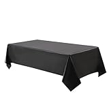 Tischdecken Schwarze Tischdecke 137 * 274 cm Verdickte einfarbige...