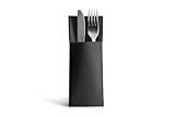 Alvotex Airlaid Besteckservietten 32x40cm 50/1 - BLACK (390)