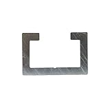 Alu C-Profil silber eloxiert EV1 11x17x4,5x2 mm; Länge 1 x 100 cm; für M8...