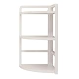 Platzsparendes Eck-Bücherregal aus Holz mit zwei Ebenen – stilvolle...