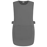 PALLTEX Ampato Überwurfschürze Damen Herren – Kittelschürze mit...