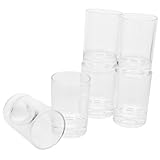 MUCKLILY 6Stücke Teiliges Klarer Trinkbecher Wasser und Safttassen...