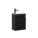 Kometmöbel Gäste-WC Waschtisch Set 40 cm Badmöbel Vormontiert Klein...