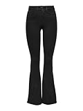 ONLY Damen Flared Schlag Jeans | High Waist Denim Stretch Hose | Wide...