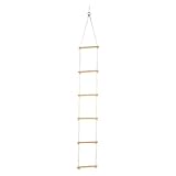small foot Strickleiter mit sechs Holzsprossen, 2 m, Kletterspielzeug für...