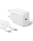 Anker 20W USB C Ladegerät, Anker USB-C Wandladegerät, Kompatibel mit...